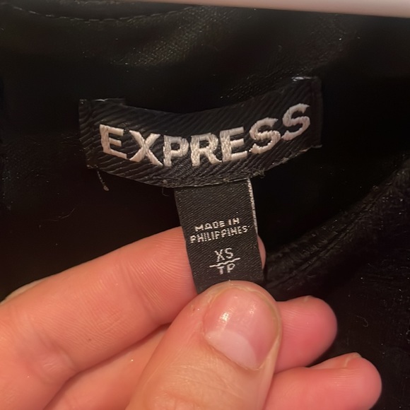 Express Lace Peplum Blouse - Picture 3 of 3